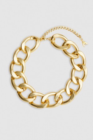 Patrizia Pepe Brass And Aluminum Necklace Altın | VRB754319