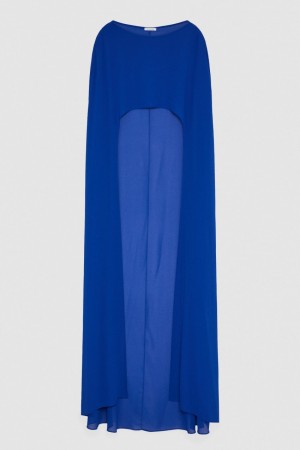 Patrizia Pepe Cape In Poly Georgette With Neckline On The Back Açık Mavi | VTI801279