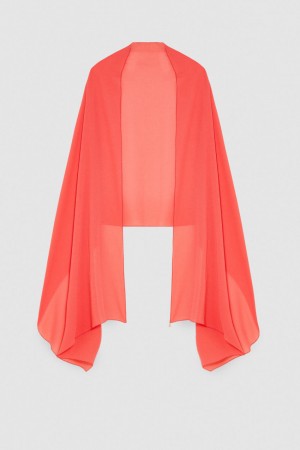 Patrizia Pepe Crepe Stole Pembe | SOE561402