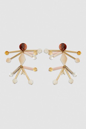 Patrizia Pepe Earrings With Techno Pop Fly Appliqué Renkli | IGL481972
