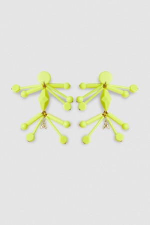 Patrizia Pepe Earrings With Techno Pop Fly Appliqué Sarı | PSB914632