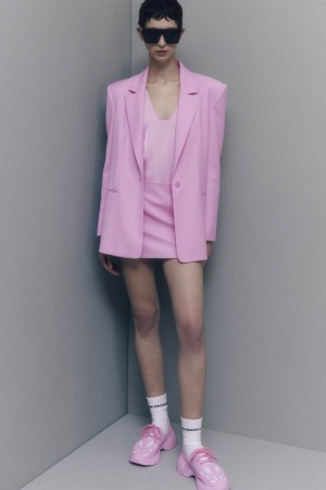 Patrizia Pepe Essential Two-button Blazer Pembe | AYK689753