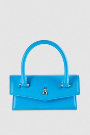 Patrizia Pepe Fly Bamby Shoulder Bag With Handles Açık Mavi | VJE726381