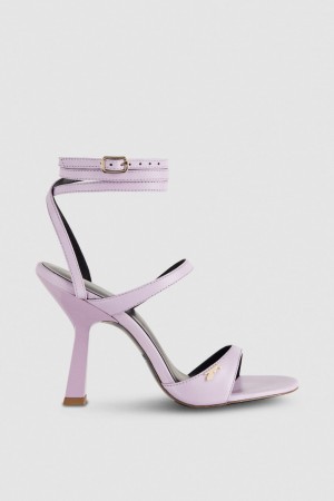 Patrizia Pepe Heeled Sandal With Green Leather Sole Mor | EDI976481