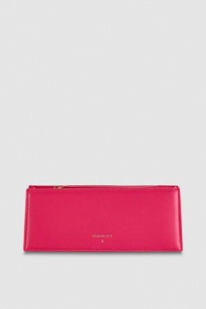 Patrizia Pepe Leather Shoulder Pocket Bag Pembe | YVL152736