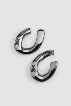 Patrizia Pepe Metal Earrings Siyah | LZM947620
